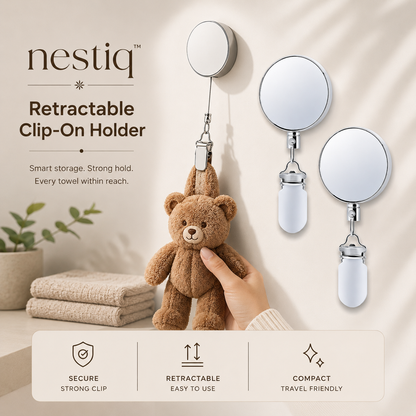 Nestiq™ Retractable Clip-On Holder