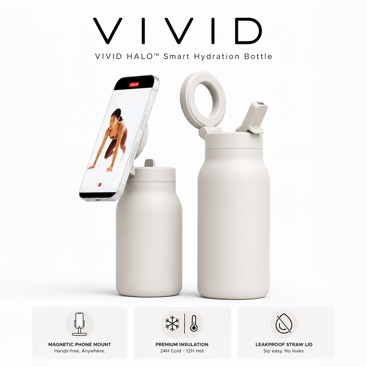 VIVID HALO™ Smart Hydration Bottle
