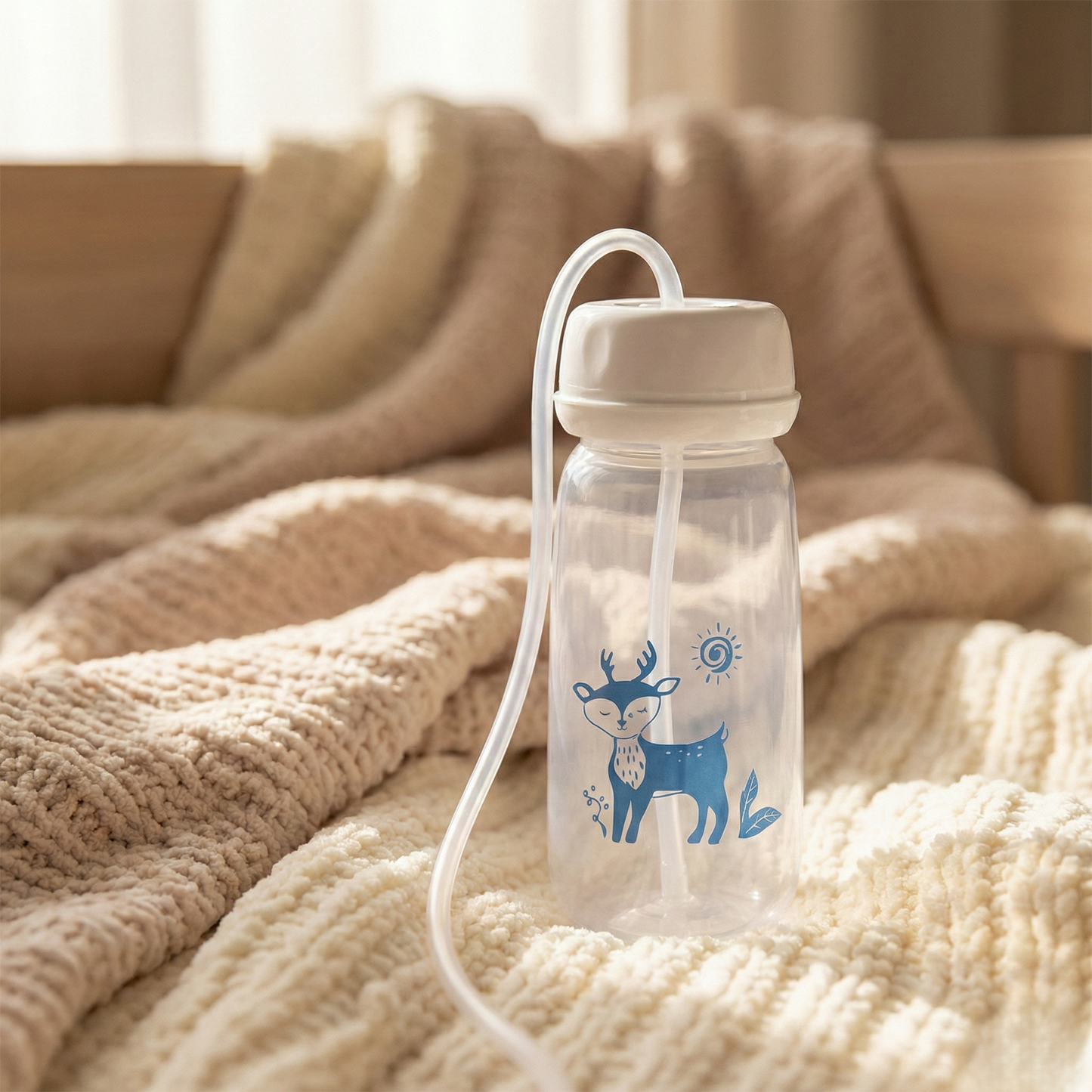 Babsy™ Hands-Free Self-Feeding Bottle for Babies - 240 ml