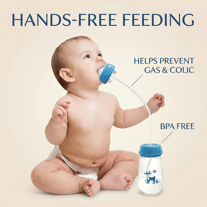 Babsy™ Hands-Free Self-Feeding Bottle for Babies - 240 ml